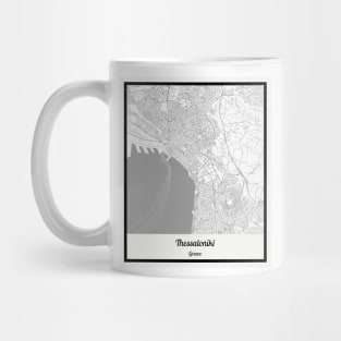 Map of Thessaloniki - Greece Mug